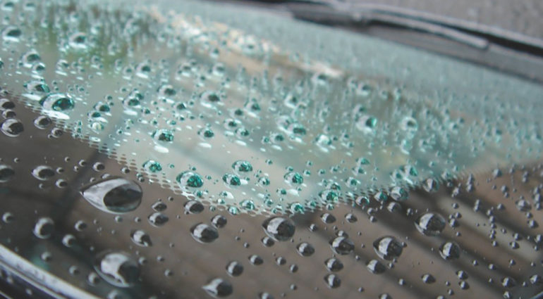 Trattamento idrorepellente: visibilità cristalli migliorata